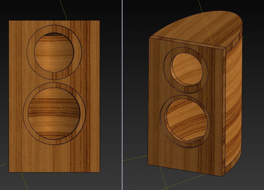 Boathull Custom Milled Speakers Cabinets