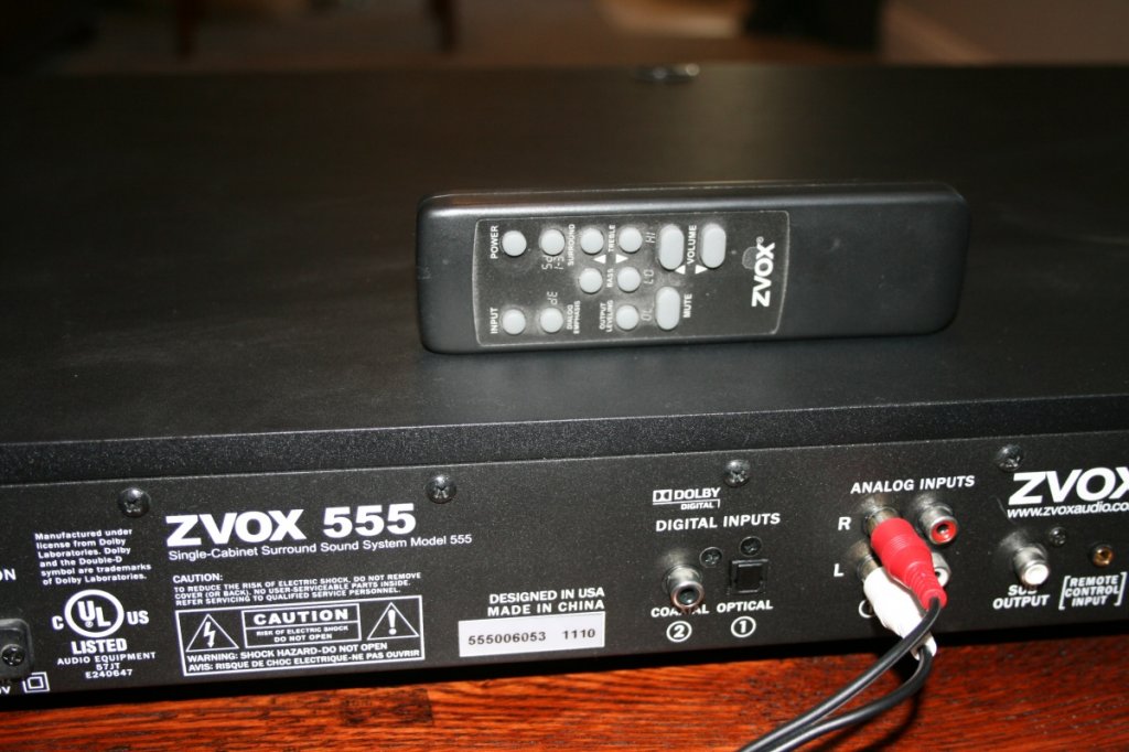 ZVOX 555 Sound Bar with remote for $70 ($299 retail)