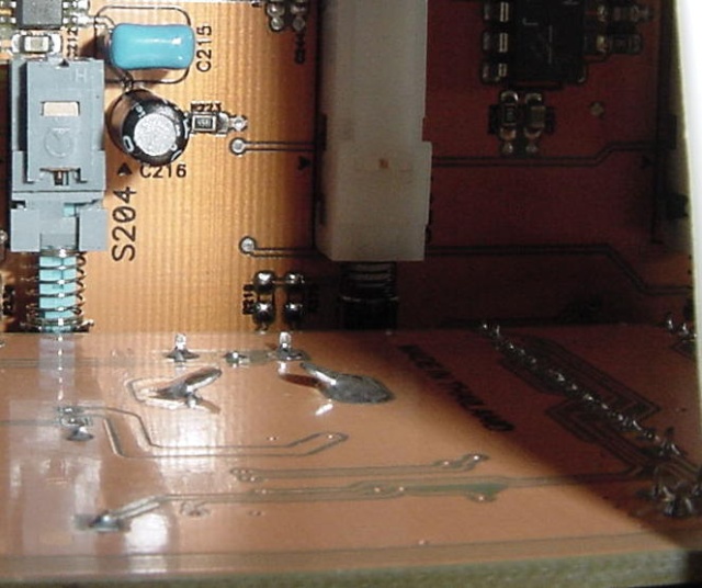 Occam By-Pass Mod - Ch1 Signal Trace & Via (bottom Via)