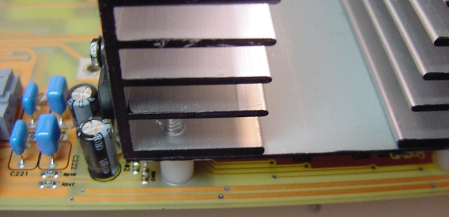 Ch1 & Ch2 Signal Traces Going Under Wind Tunnel (fourth & fifth traces from the bottom of picture, see bottom of circuit board picture for 