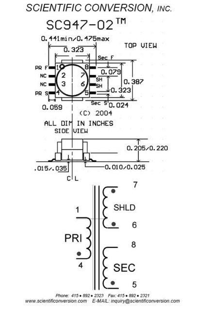 SC947-02 Pinout Diagram