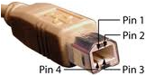 USB B connector