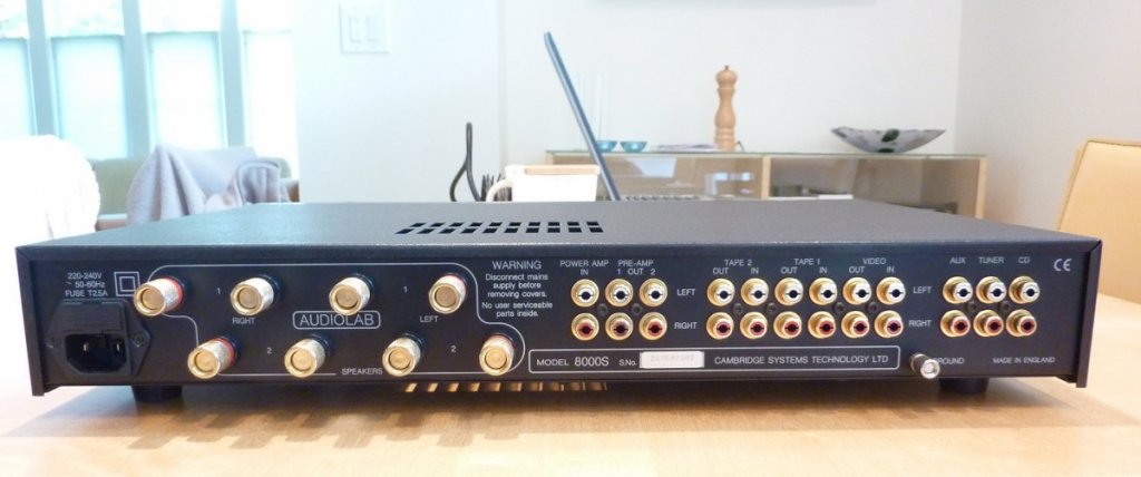 audiolab 8000s back