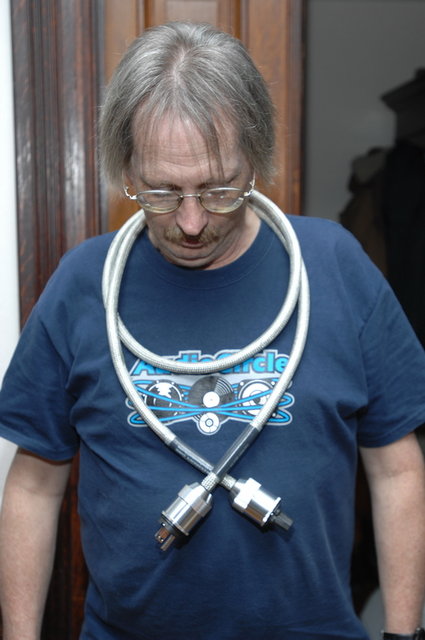 Chris showing the Black Sands cable