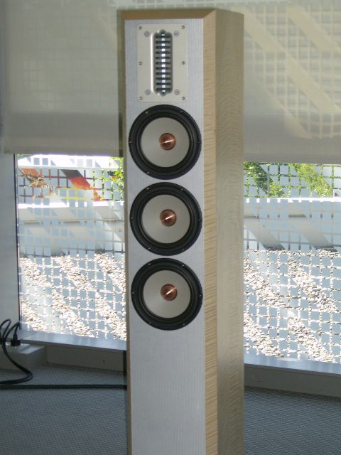 My favorite speaker: Lithophon Miracle (13.000 â‚¬ per pair). Single wire. 3W. XO frequencies: 800 and 1600. Fantastic treble (air motion transformer). Very dynamic.