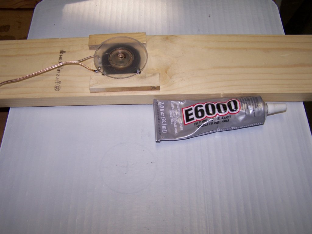 Exciter, panel and adhesive.