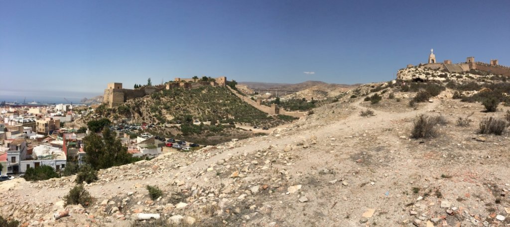 Alcazaba fortress in Almeria, Spain