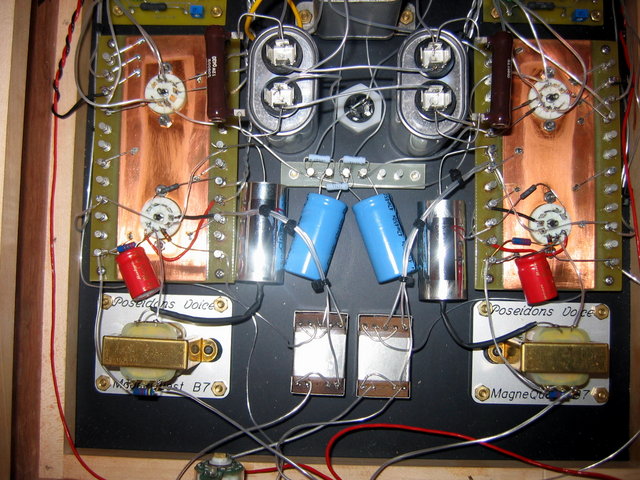 Poseidons Voice inside overview - Magnequest B7 transformers
VH Audio OIMP capacitors
Lundahl 1676 input transformers