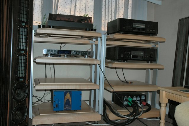 Complete system - Thorens TD280 Mk IV TEAC P/70 CD Transport
Behringer DEQ2496 TEAC D/70 DAC
Son of Ampzilla 2000 Shunyata Hydra 8
2 x Finite Elemente Pagoda Master Reference 
Shunyata power cables