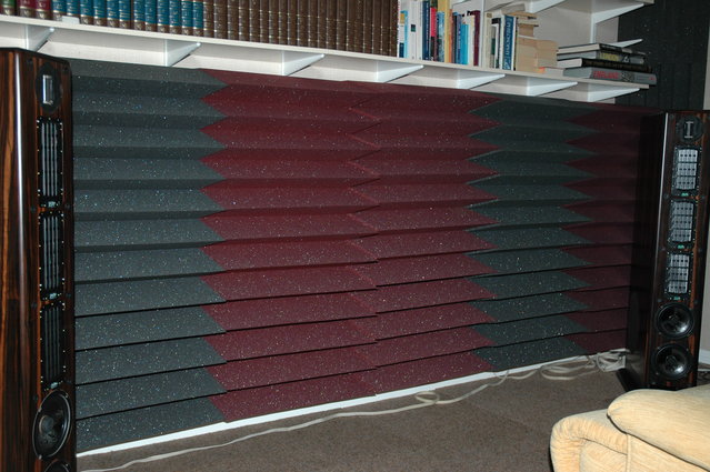 Auralex Wedges, VMPS RM30M, bottom right listening chair
