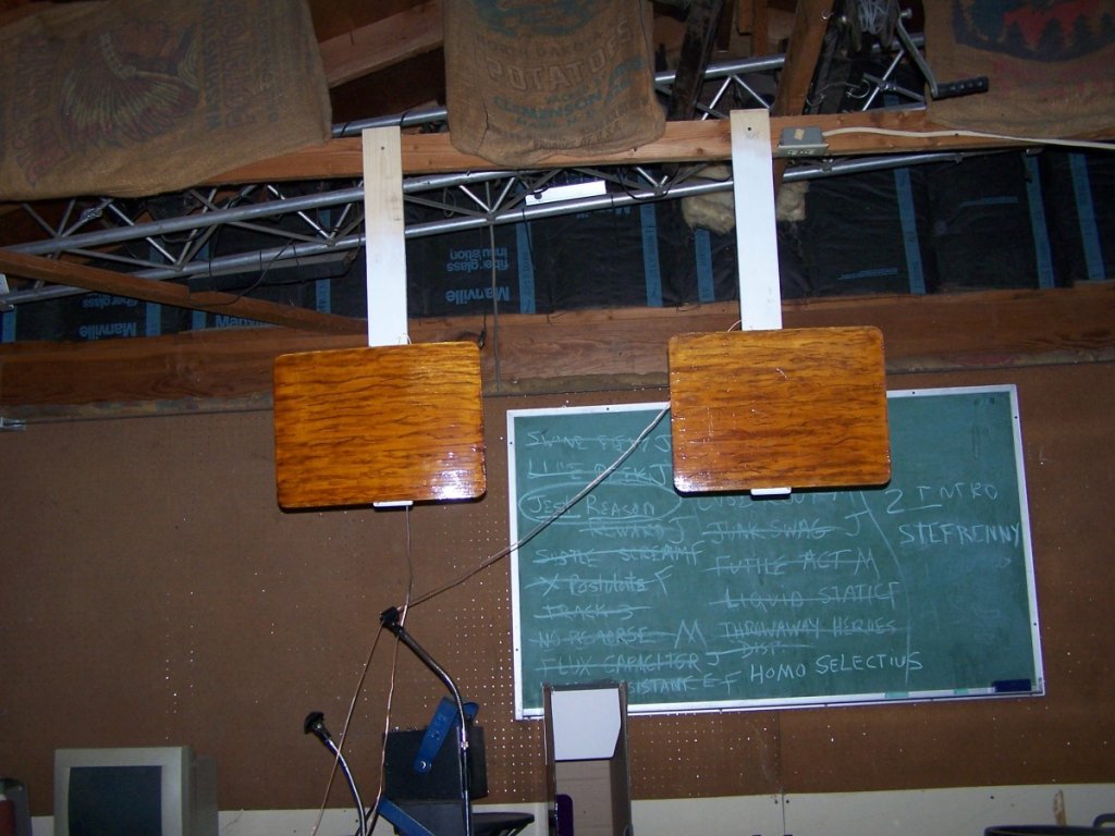 Another shot of the two panels temporarily mounted in my 