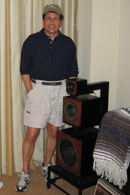 Jumping Cactus Loudspeakers - They look a bit larger with me (5' 5" and 145 pounds) standing by them!