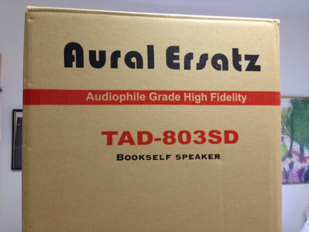 Aural Ersatz TAD-803SD Shipping Box
