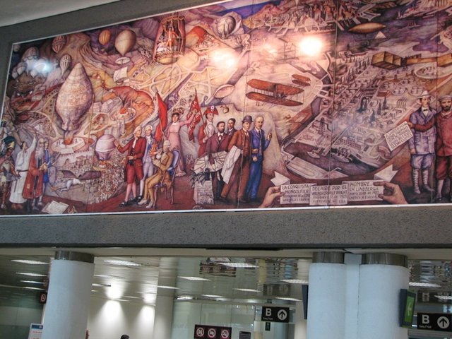 Mural At Airport