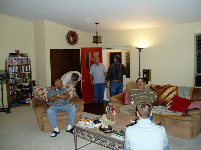relaxing after an intense listening session