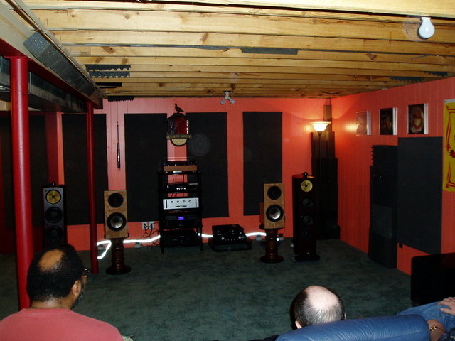 a view of the front of the listening room