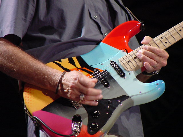 Clapton on Crash II doin a big 'ole bend note