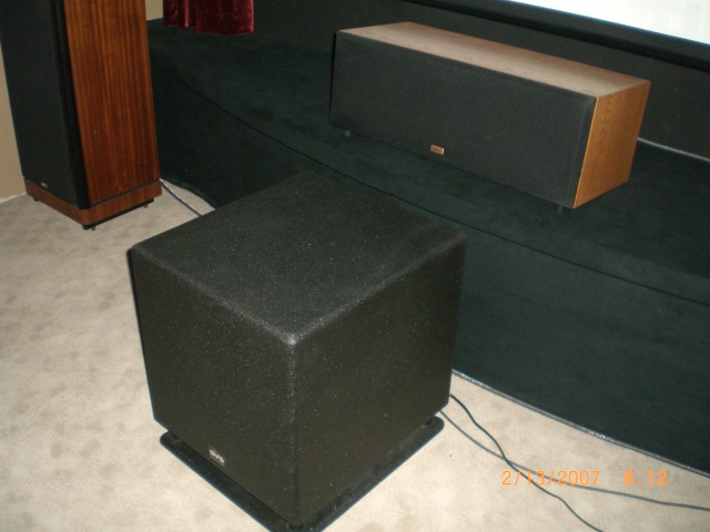 SVS Sub - Love this sub! Perfect addition to the Legacy FOCUS....also in view, Cinema center channel by Legacy in Light Oak
