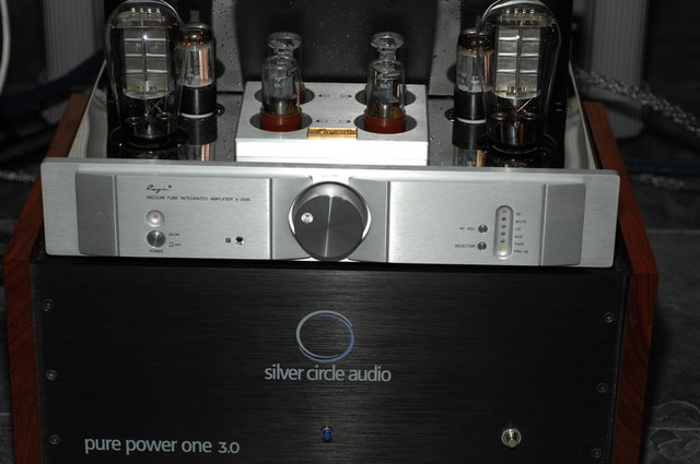 Cayin Vacuum tube integrated amp A-300B and Pure Power One 3.0