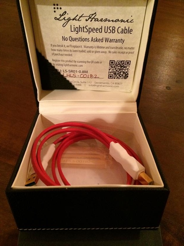 Lightspeed USB cable in box