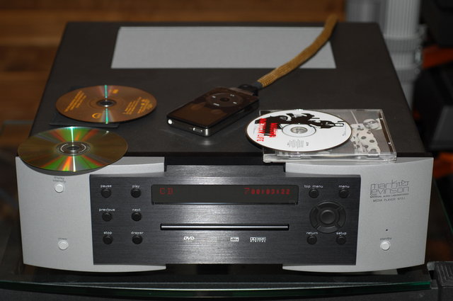 Mark Levinson CD Player and Red Wine Modified iPod [iMod cable]