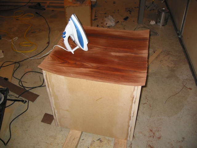 Veneer on Box - Before Ironing