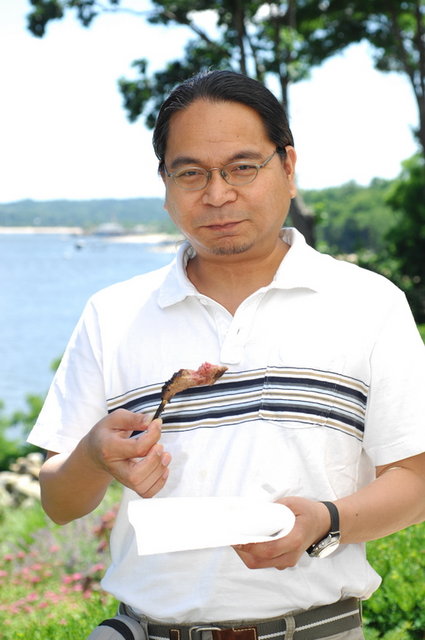 Tito with the lamb in his finger