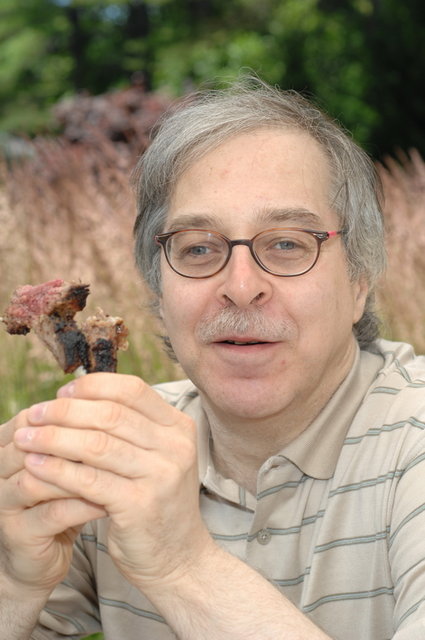 Steve with lamb on his fingers