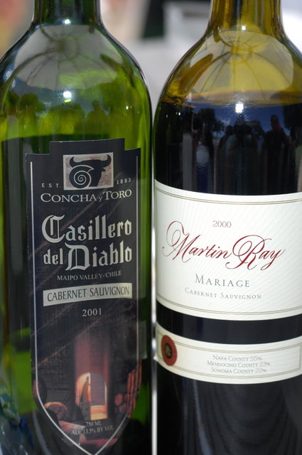 Imported and local wine