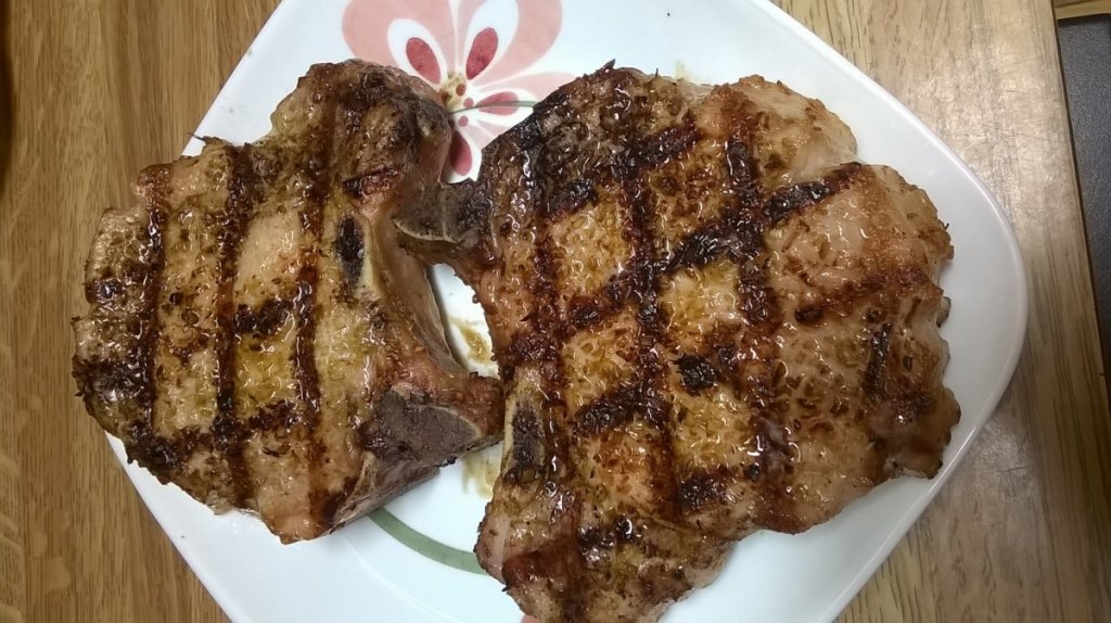 Lemongrass, salt & pepper pork chops