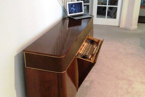 Grundig top angle view