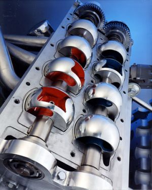 Coates spherical valve engine