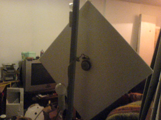 old 40cm 10mm thick vh eps panel retrieved from loft, using new techniques to tune the panel .