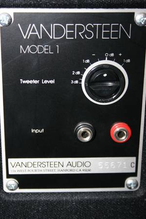 Vandersteen 1c serial number