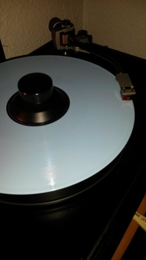 Spinning blue vinyl! Woot!