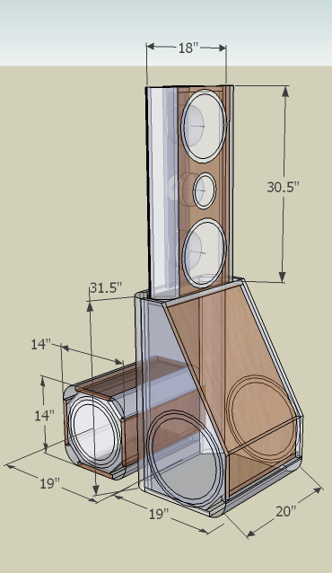 Front - Size outline. ( ) signal TC15 bipole