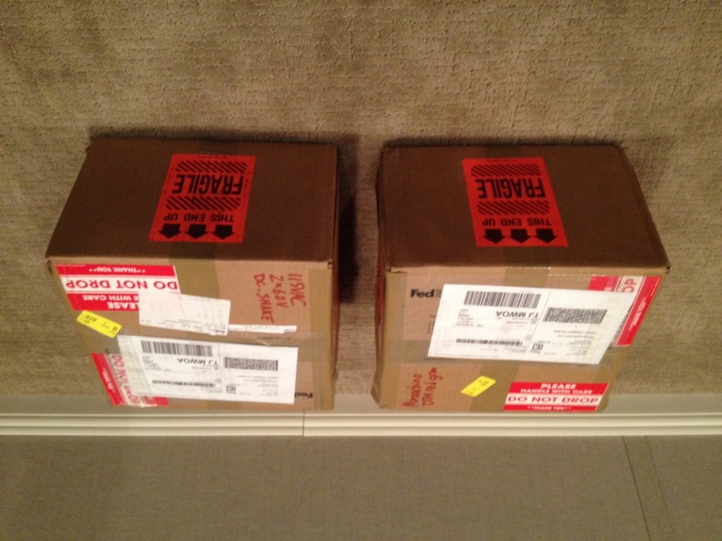 Maraschino shipping boxes