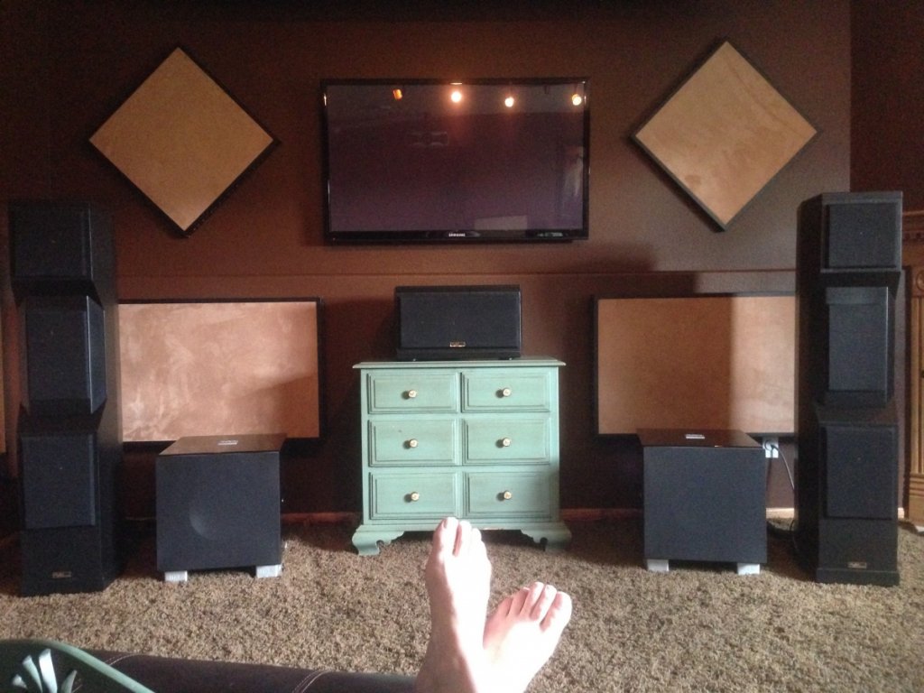 Kicking back and listening!
