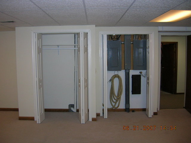 Right side - Right side of room w/ potential gear closet & electrical closet