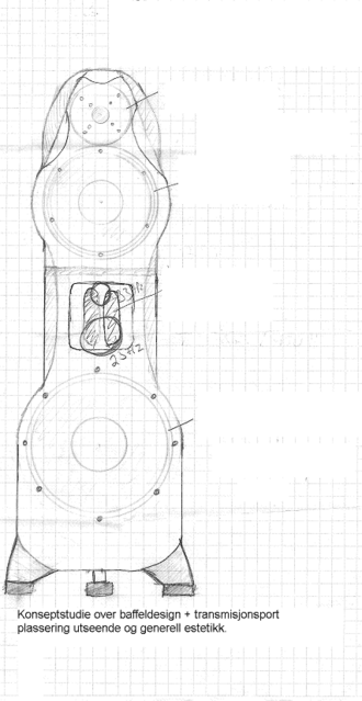 3-way concept drawing. - Front view. 
Was never built. (drawing made some 10 years ago)
But I think it looks kinda cool. (the back is 3 