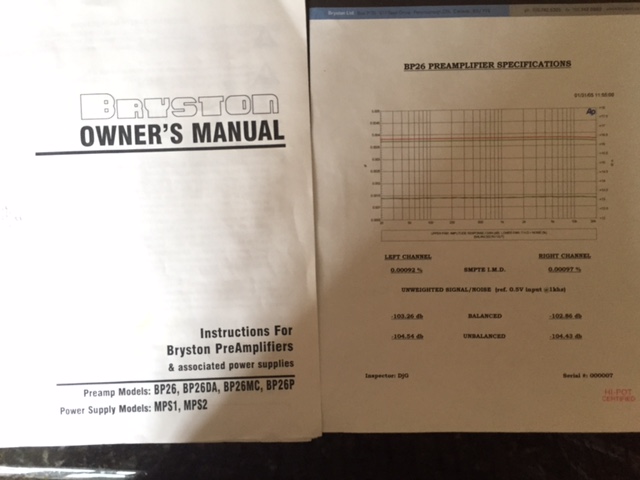 All paperwork and original packaging.