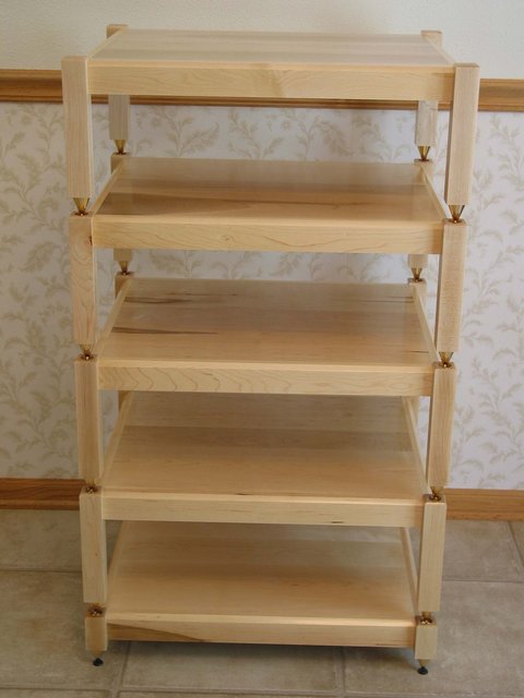 Furniture built by Musicalmaniac - Audio Elegance Modular Maple Rack built by Musicalmaniac