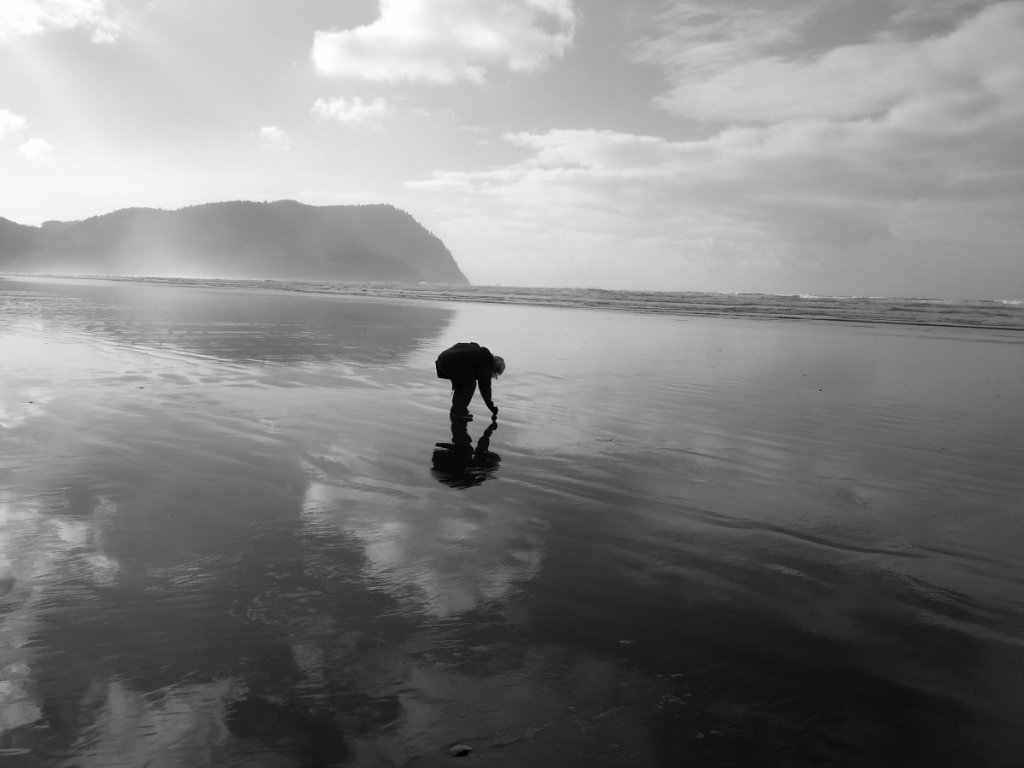 My Wife at Seaside Oregon