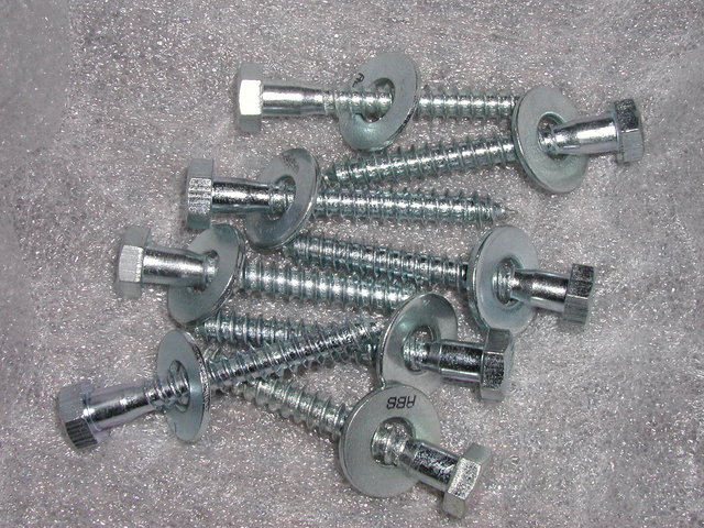 beefy screws used to secure the bases to the Salk Song Towers