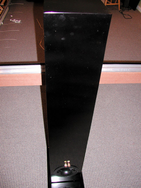 Salk Song Tower - slim profile from behind (sorry about the smudges and finger prints)