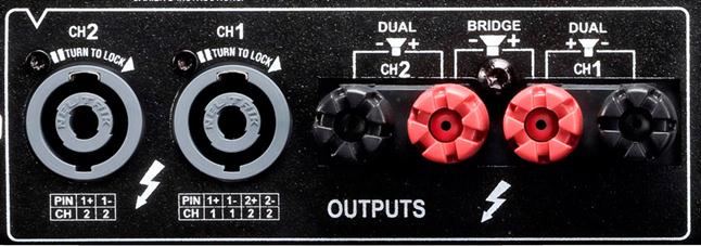 XLS amp-outputs