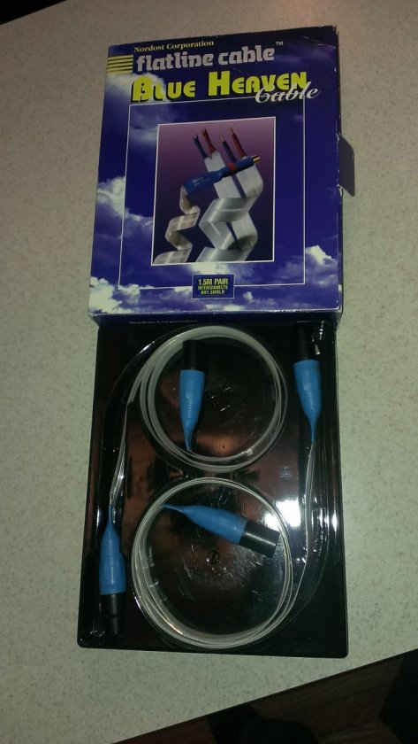Nordost Blue Heaven (XLR Interconnects) 1.5 meter pair. 100% Authentic.
Great condition. $125.00 shipping included. Retail $279.00