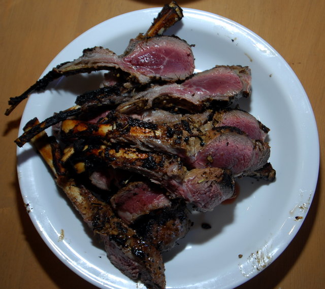 Grilled lamb chops
