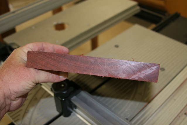 Bloodwood end grain