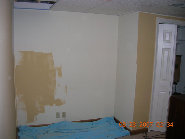 right front corner that will be enclosed
